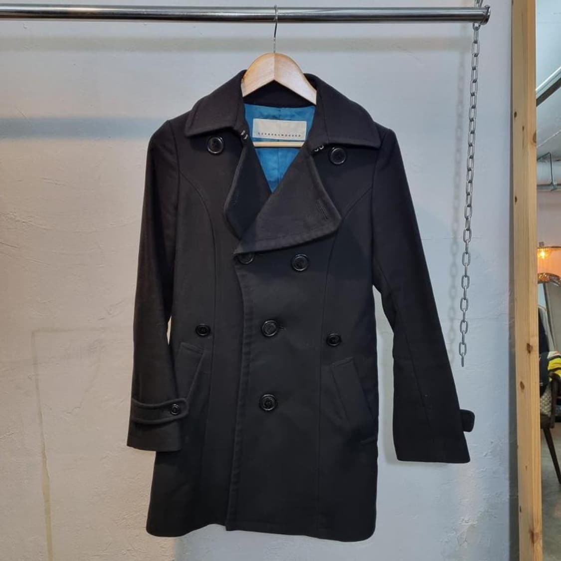 sunaokuwahara 수나오쿠와하라 블랙 코트 총장 상품이미지1