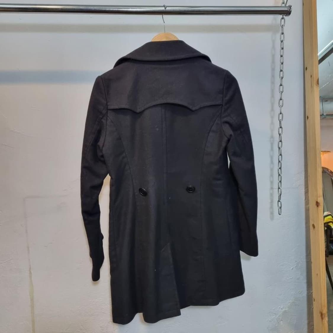 sunaokuwahara 수나오쿠와하라 블랙 코트 총장 상품이미지2