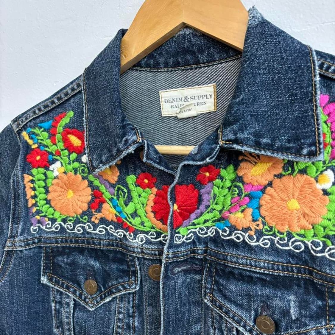 폴로 데님앤서플라이 자수 청자켓 데님자켓 상품이미지2