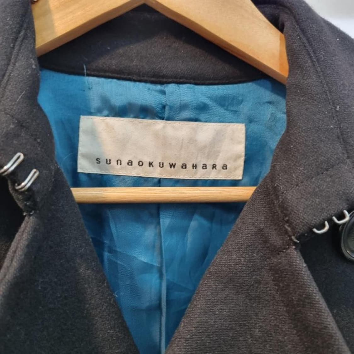 sunaokuwahara 수나오쿠와하라 블랙 코트 총장 상품이미지4
