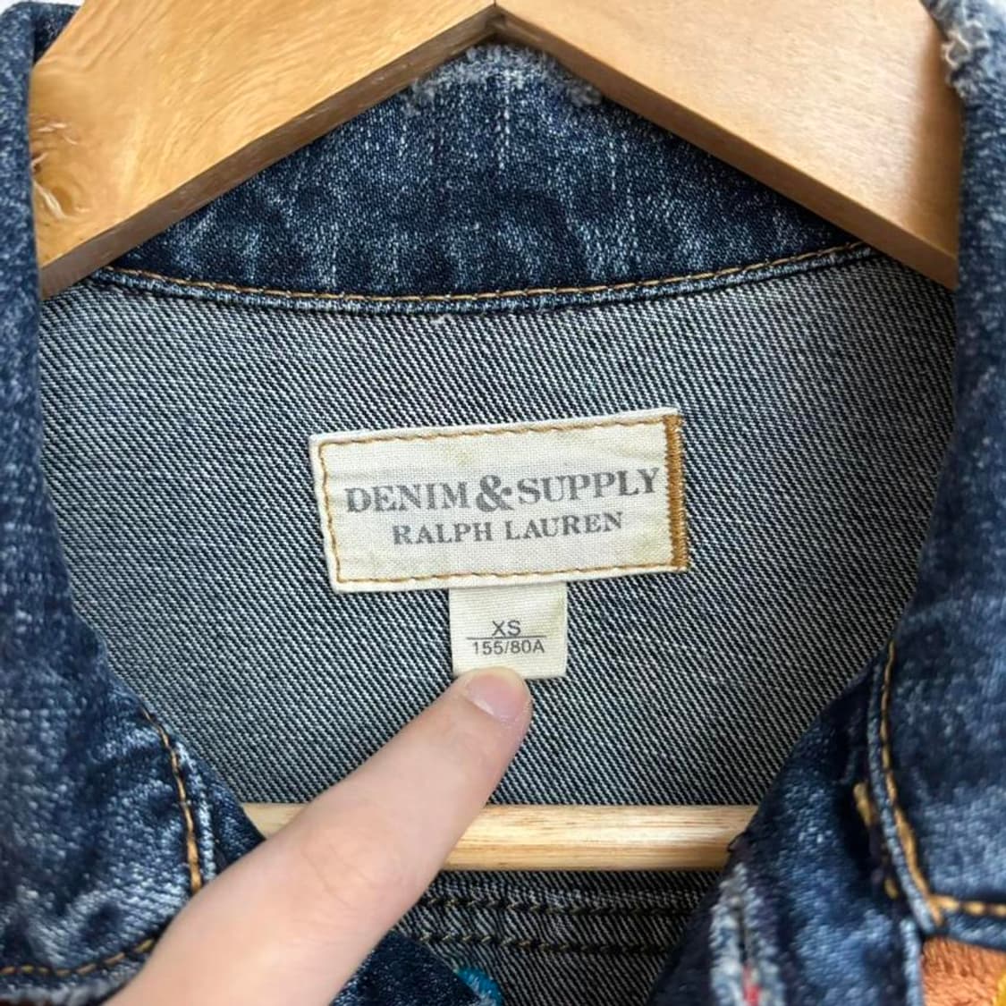 폴로 데님앤서플라이 자수 청자켓 데님자켓 상품이미지4