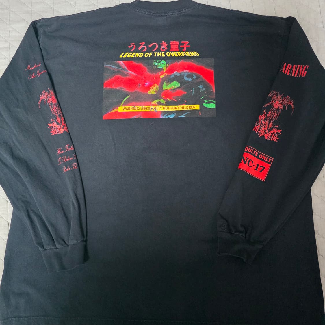 [XXL] 우로츠키동자 토시오 마에다 부틀렉 이더리얼 블랙 롱슬리브 상품이미지5