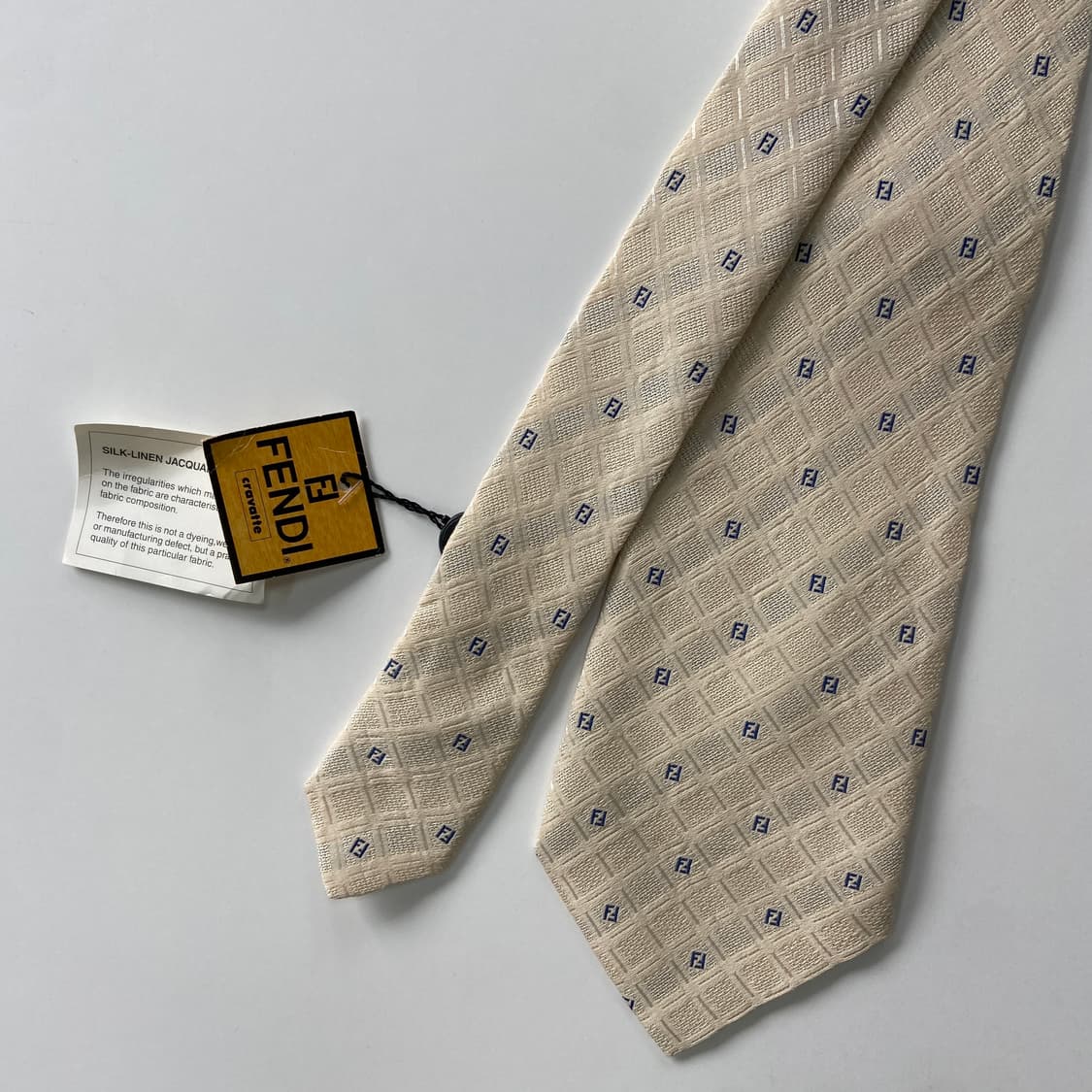 택달린 펜디 (FENDI) 모노그램 명품 정품 넥타이 상품이미지2