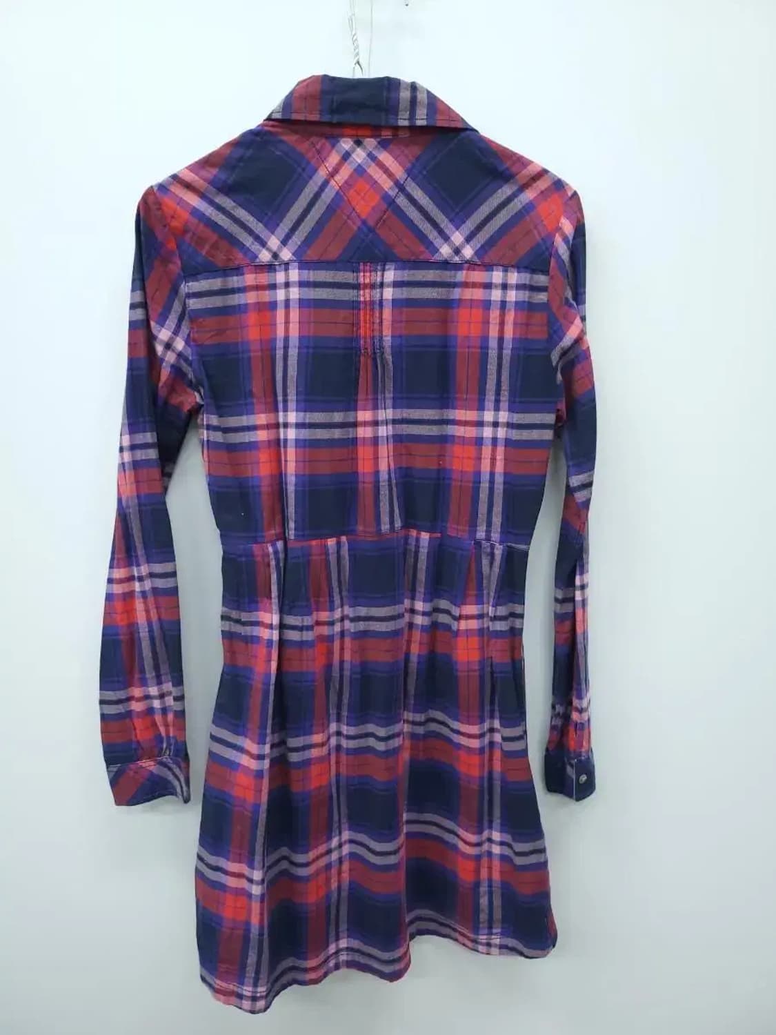 타미힐피거 데님 가슴85-88cm 체크 원피스, 실측48-88-62 상품이미지4