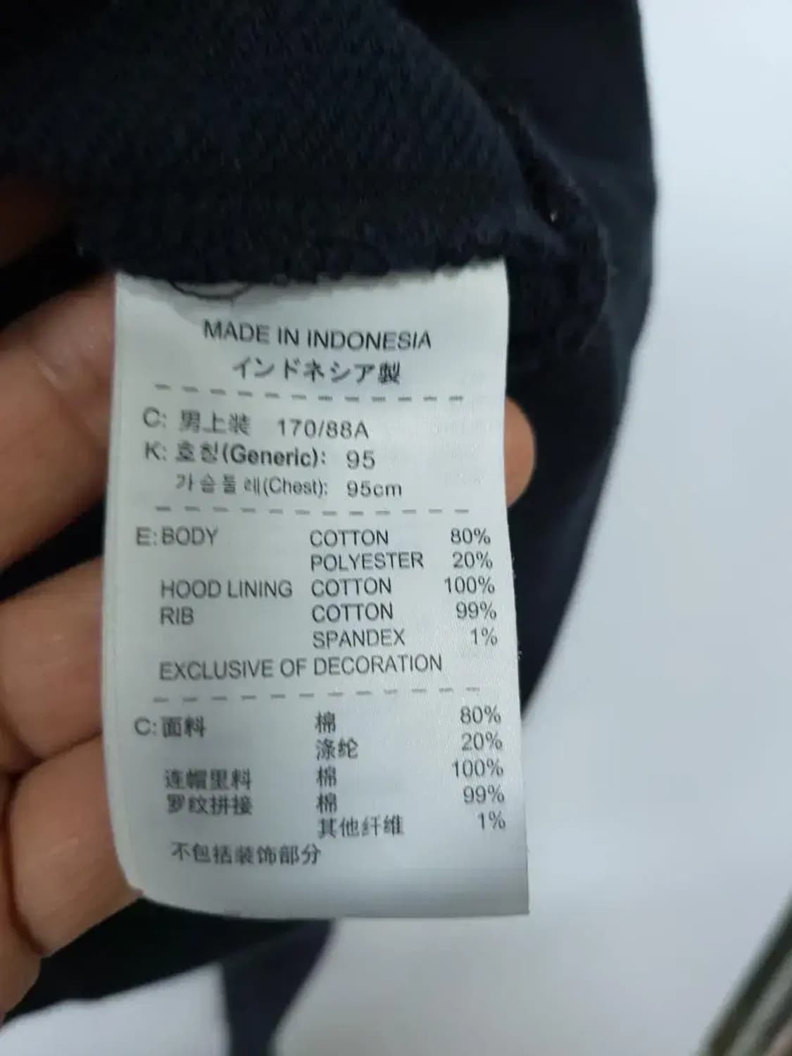 나이키 95 M 후드티,실측55-68 상품이미지4