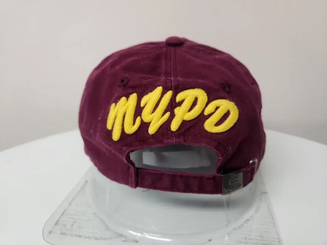 모자)NYPD 버건디 빈티지 면 모자 상품이미지4