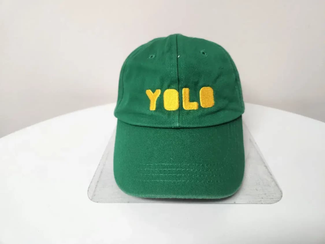 모자)YOLO 욜로 그린 모자 상품이미지2