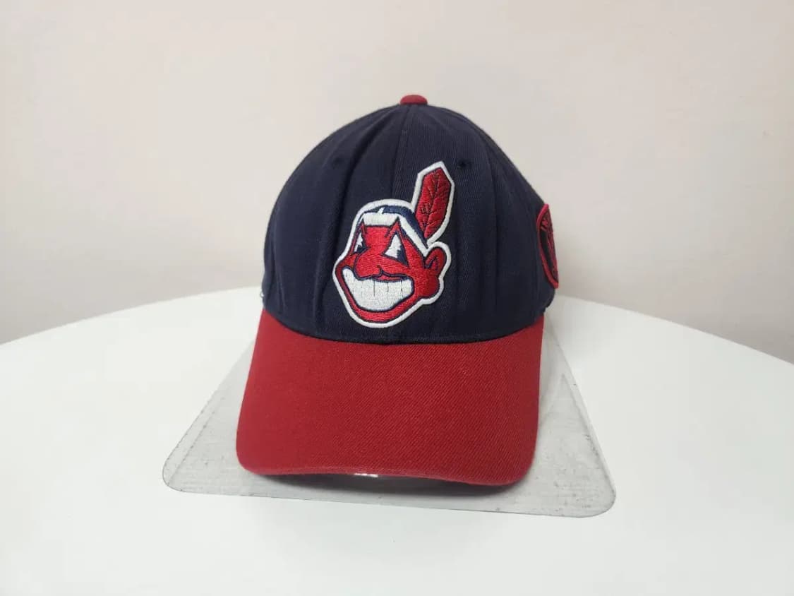 모자)MLB 인디언 로고 뒷밴딩 모자 XS-S 상품이미지2