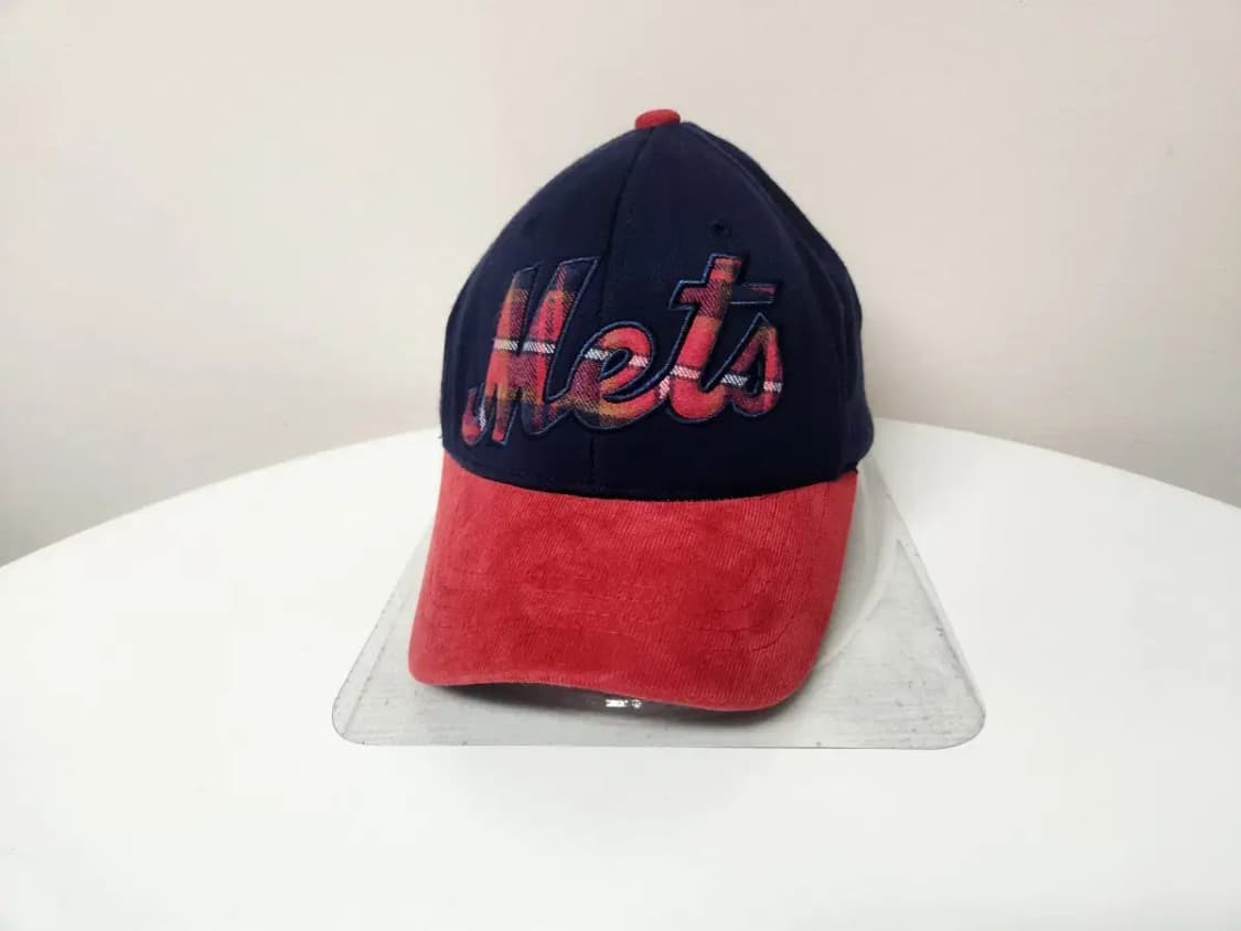 모자)MLB 엠엘비 META 체크 뒷밴딩 모자 S-M 상품이미지2