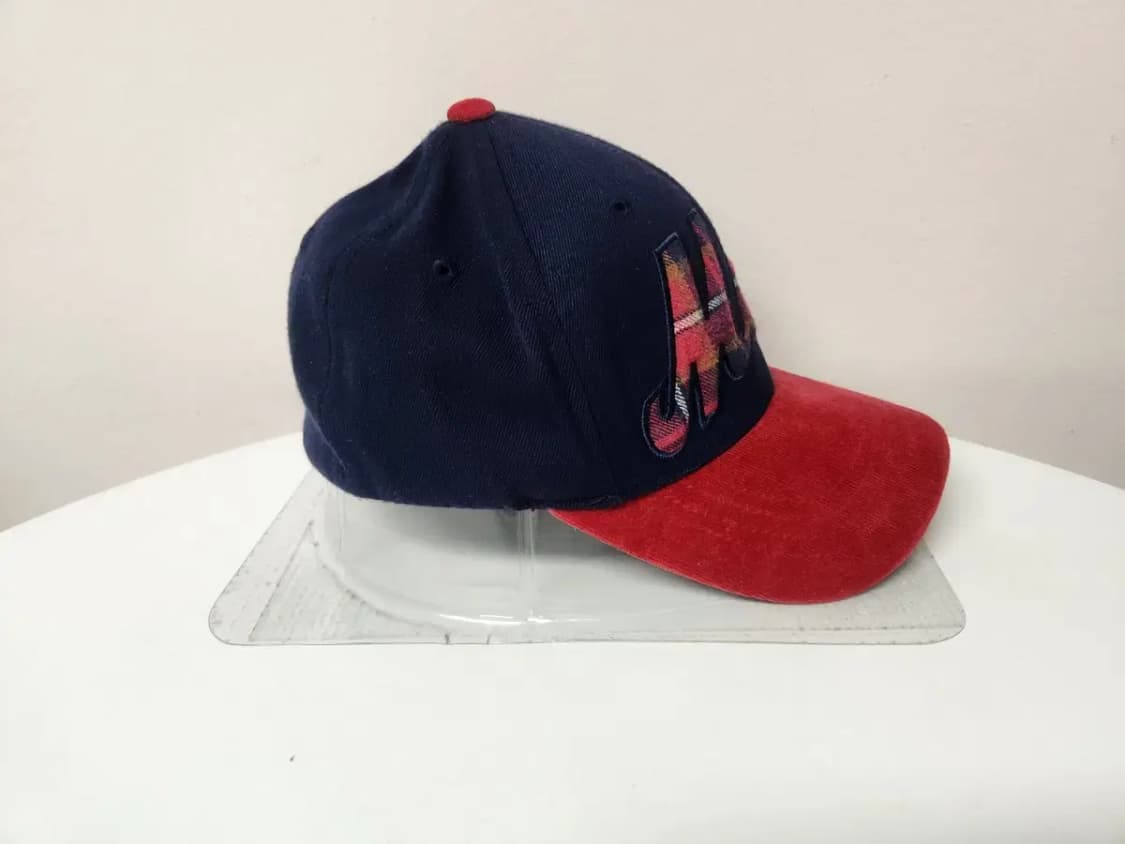 모자)MLB 엠엘비 META 체크 뒷밴딩 모자 S-M 상품이미지3