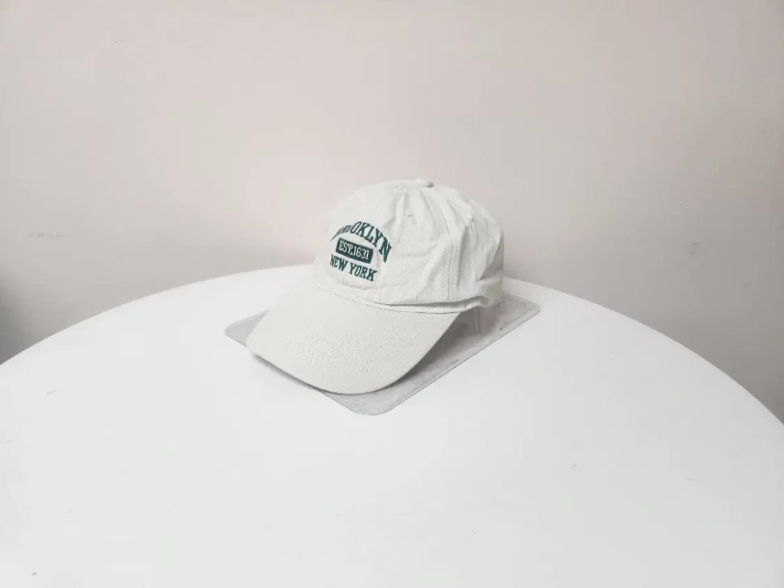 모자)브루클린 화이트 모자 상품이미지1