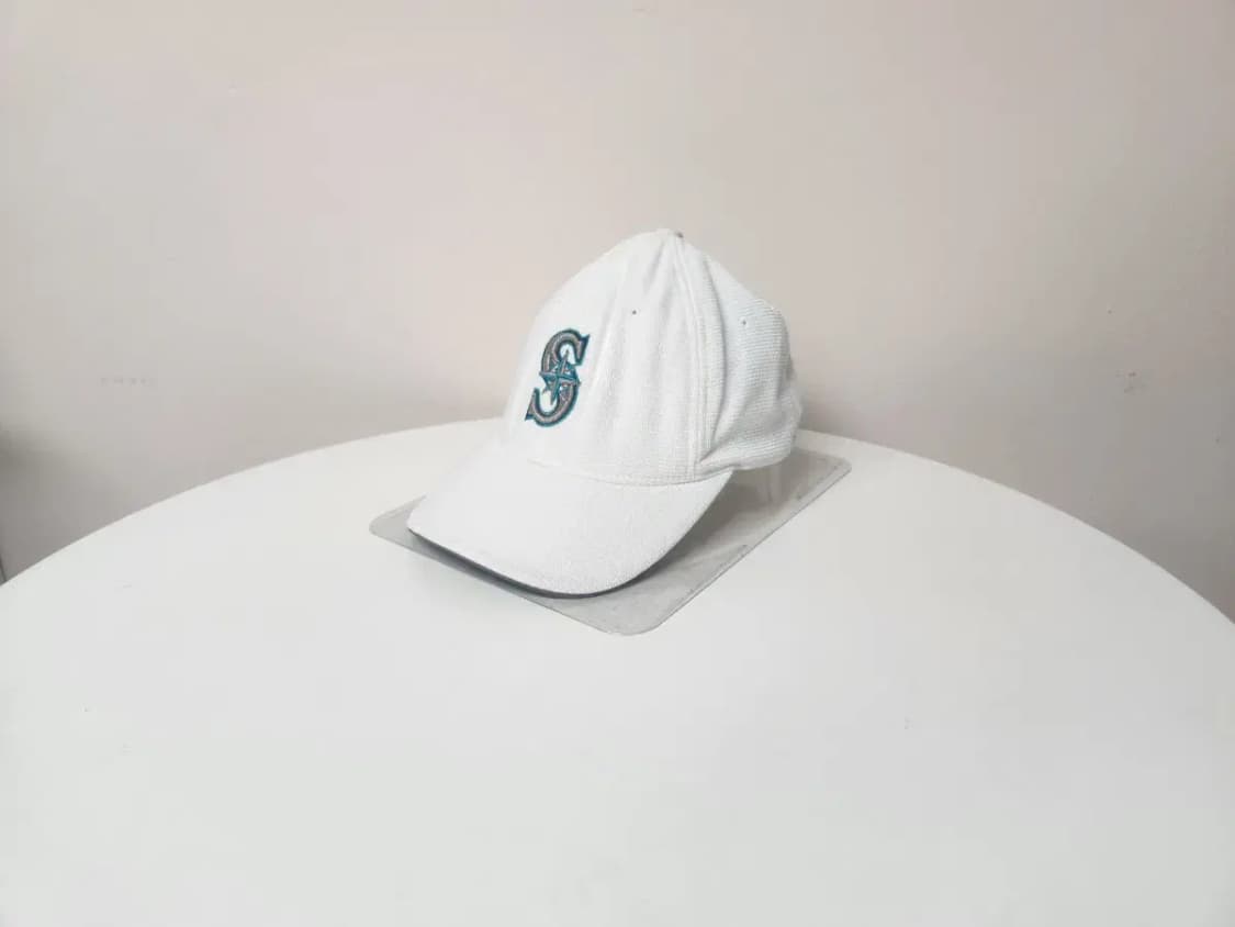 모자)MLB S로고 뒷밴딩 모자 S-M, 정수리이염 상품이미지1