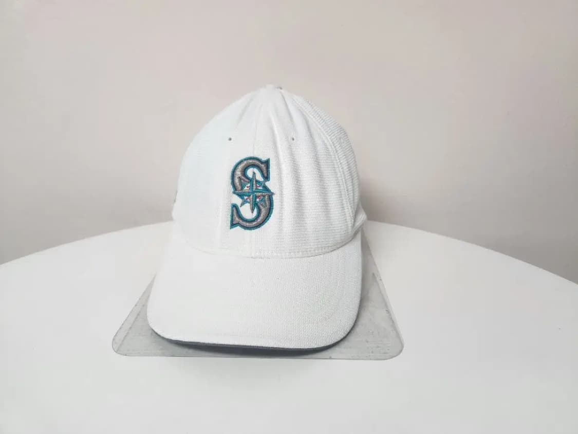 모자)MLB S로고 뒷밴딩 모자 S-M, 정수리이염 상품이미지2