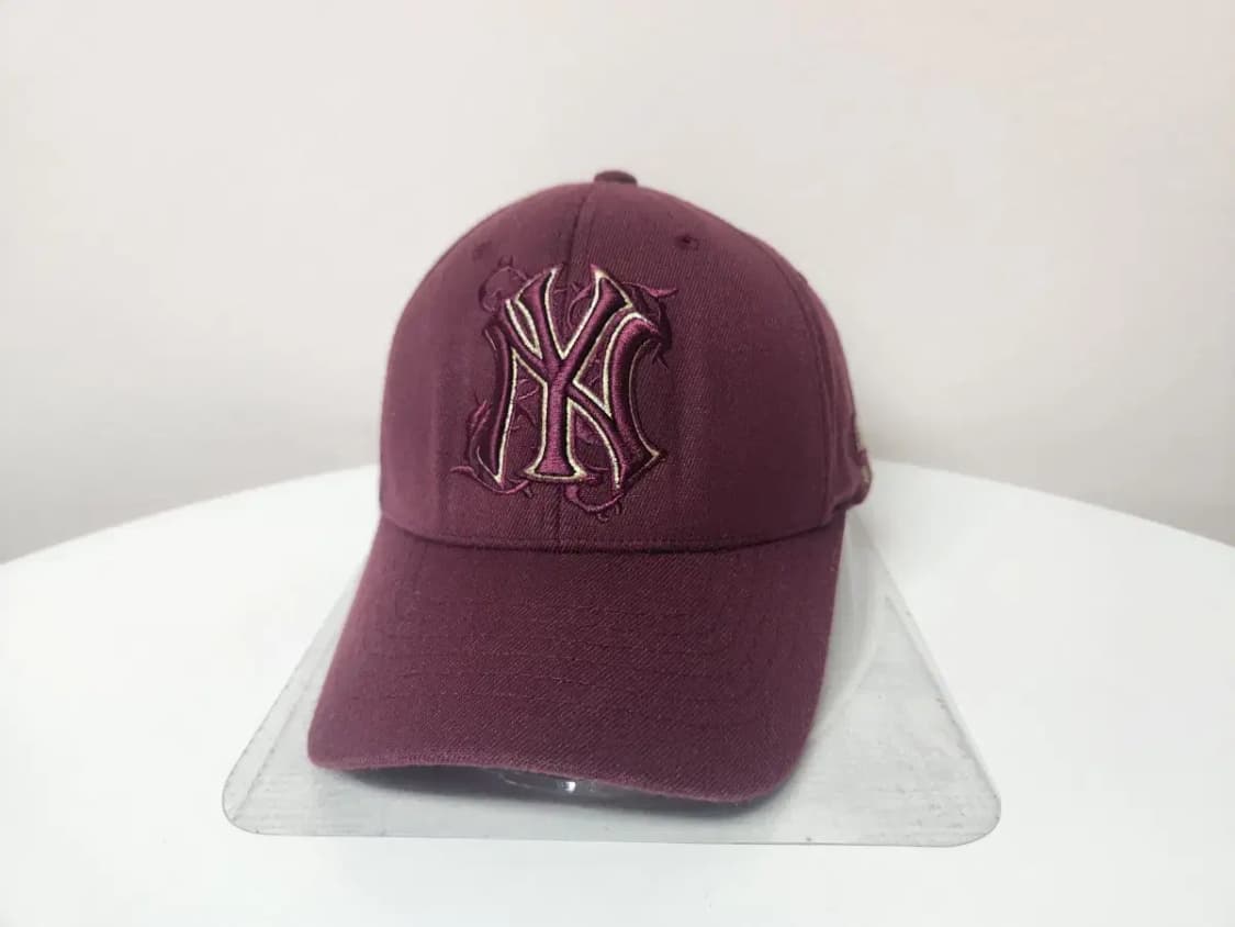 모자)MLB 엠엘비 양키즈 버건디 뒷밴딩 모자 S-M 상품이미지2