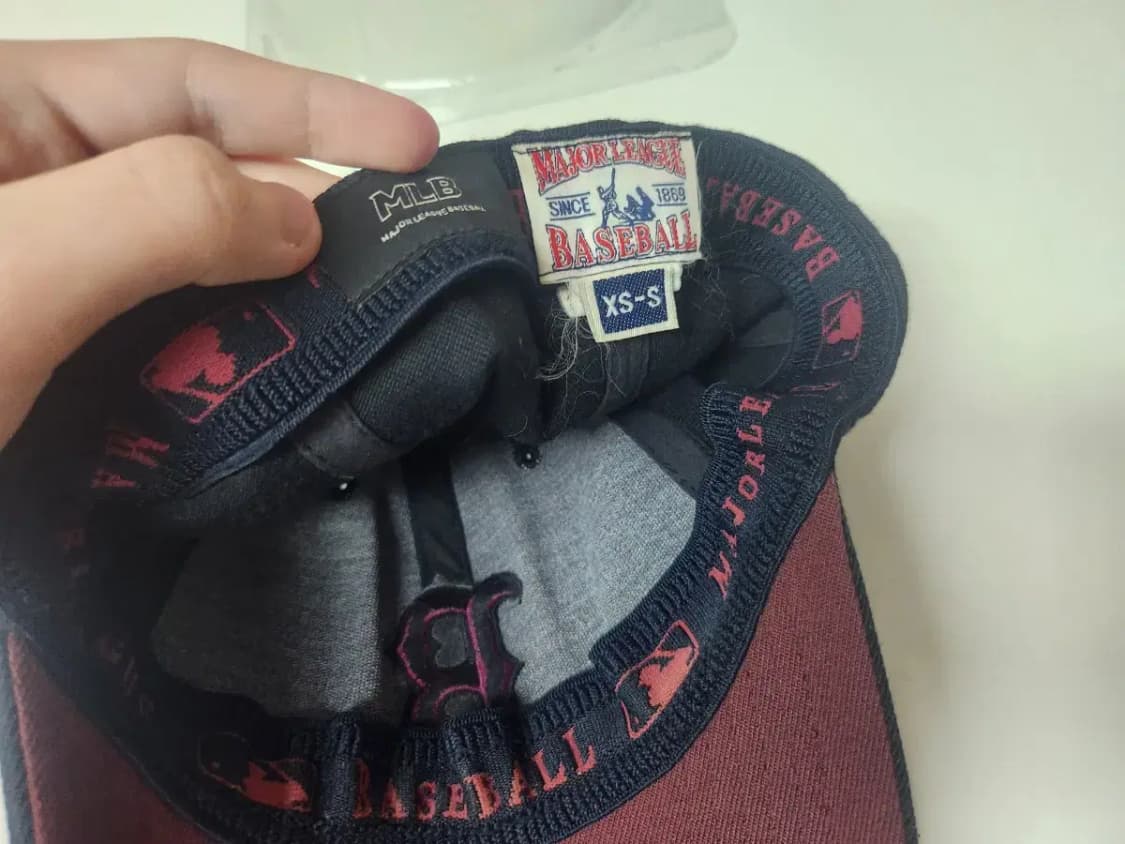모자)MLB 엠엘비 B로고 뒷밴딩 모자 XS-S 상품이미지5