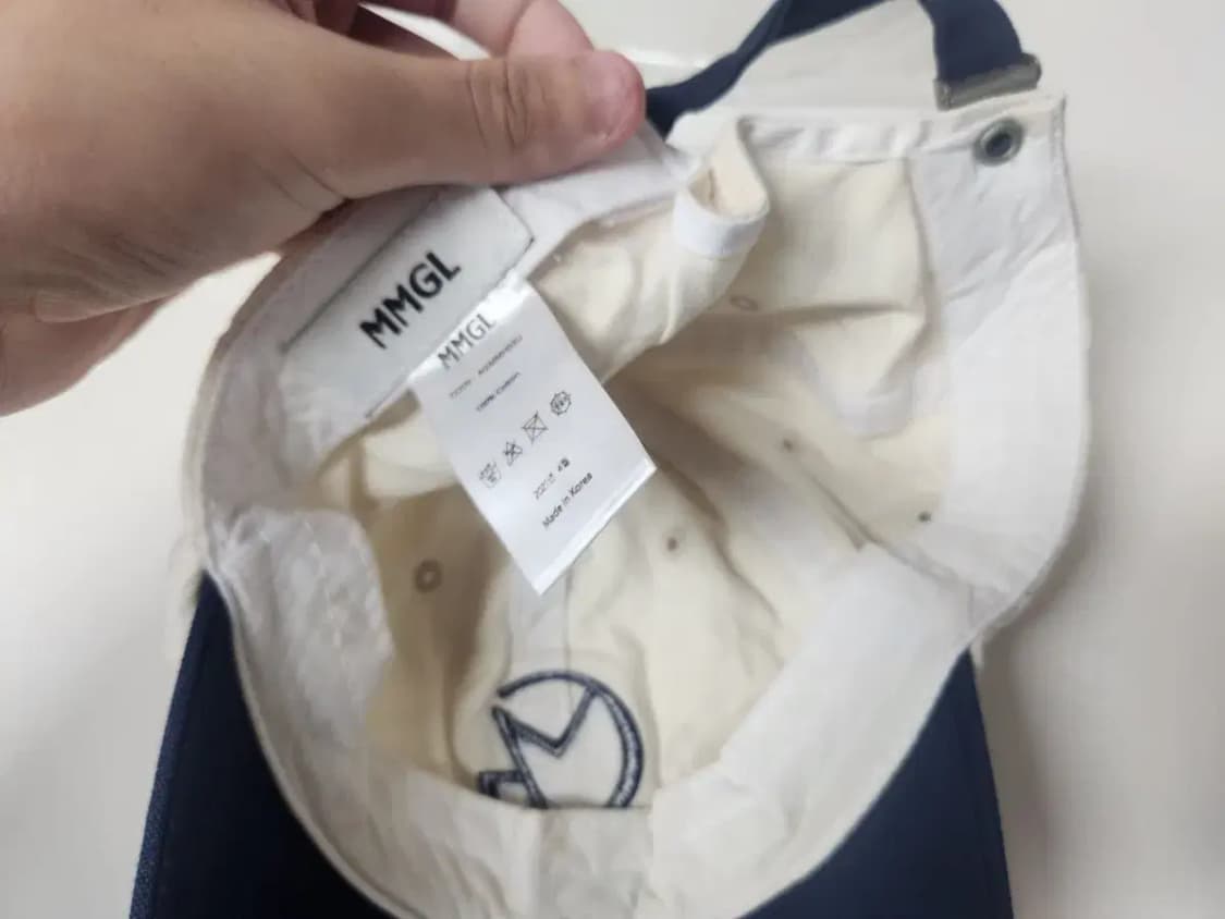 모자)무신사xMMGL 엠엠지엘 로고 배색모자 상품이미지5