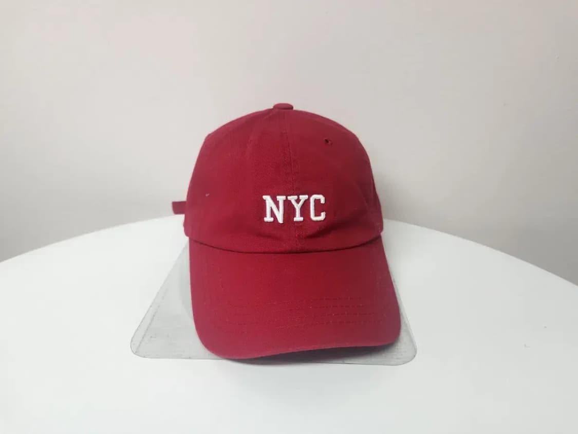 모자)NYC 레드 빈티지 모자 상품이미지2