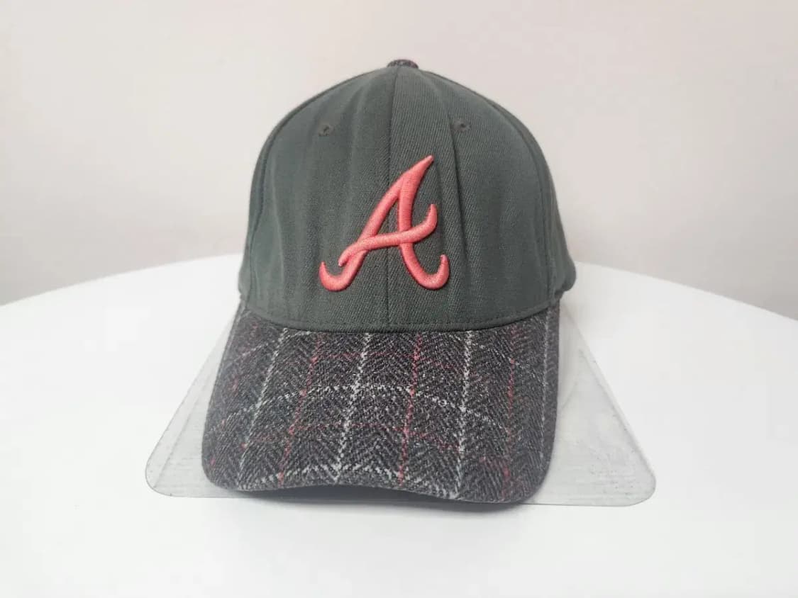 모자)MLB 엠엘비 A로고 뒷밴딩 그린체크 모자, M-XL 상품이미지2