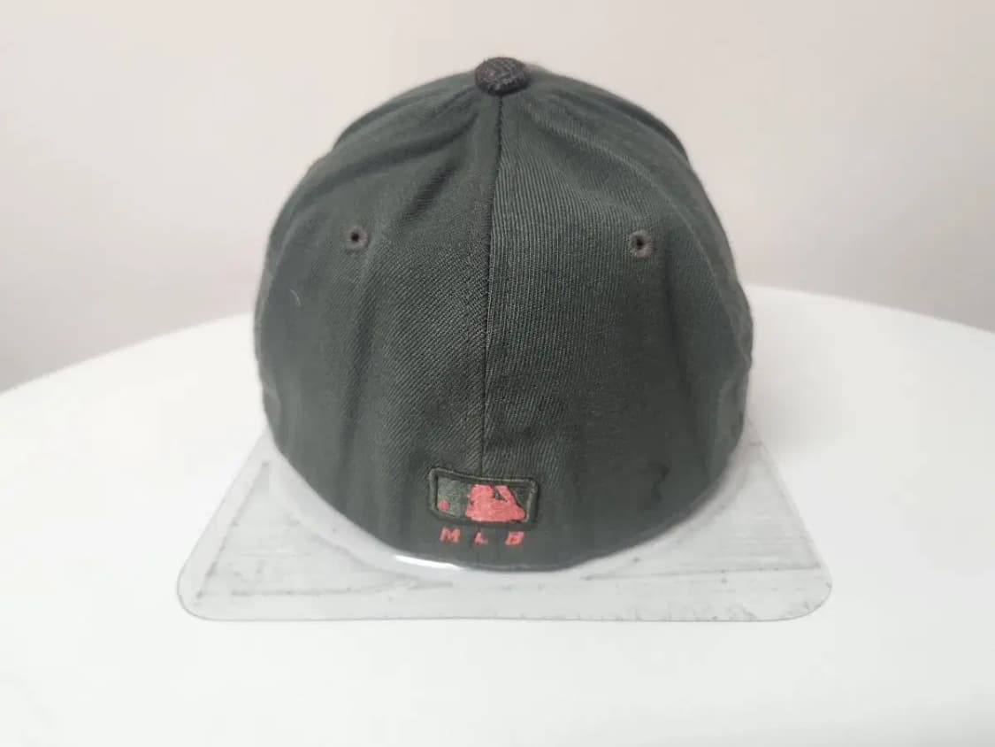 모자)MLB 엠엘비 A로고 뒷밴딩 그린체크 모자, M-XL 상품이미지4