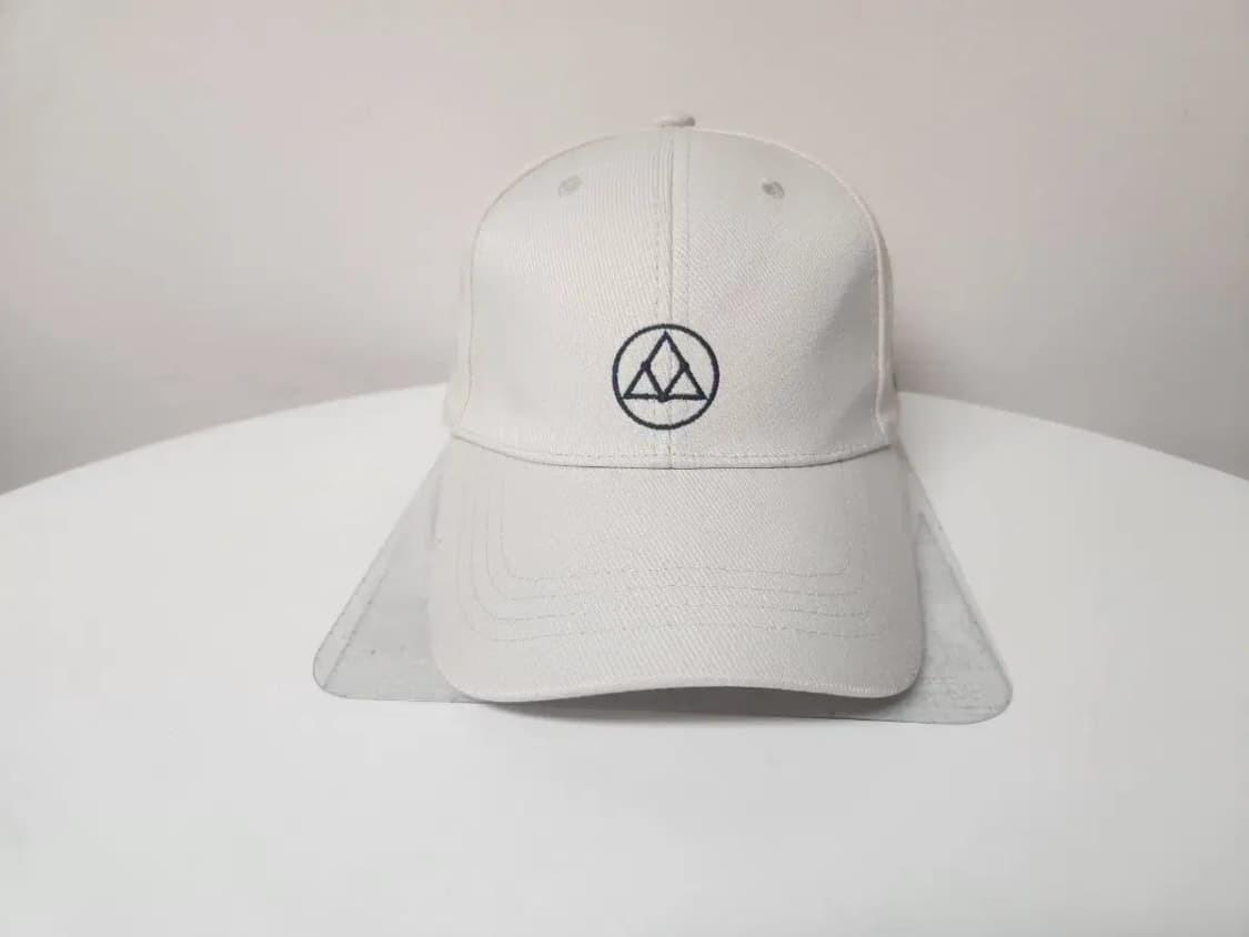 모자)도형 로고 화이트 모자 상품이미지2