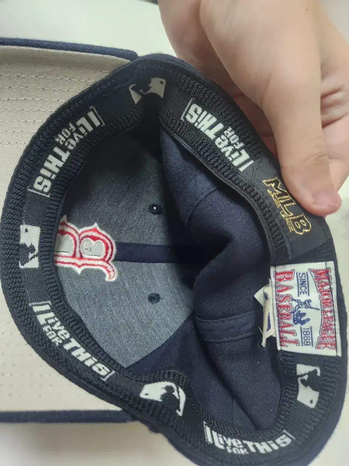 모자)MLB 엠엘비 B로고 뒷밴딩 모자 상품이미지5