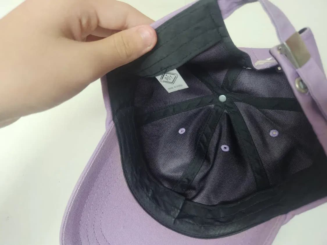 모자)보라 레터링 모자 상품이미지5