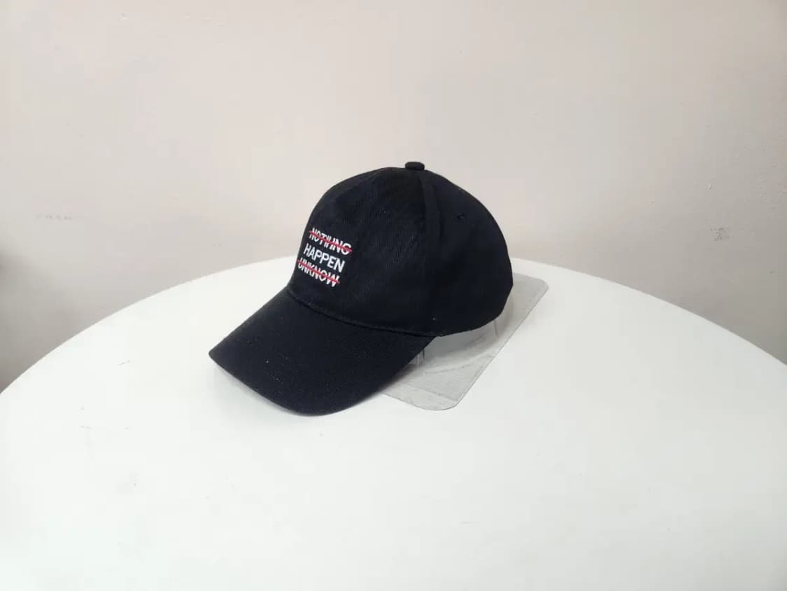 모자)블랙 HAPPEN 모자 상품이미지1