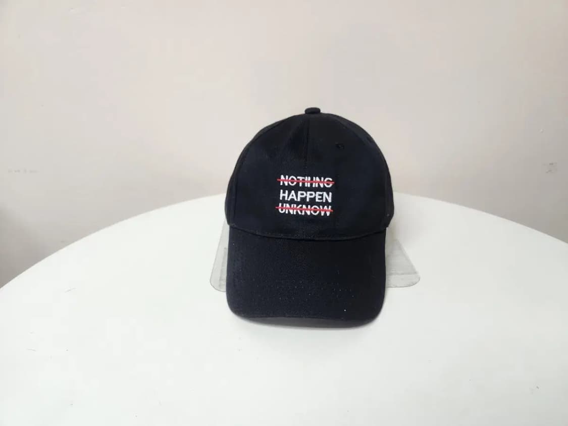 모자)블랙 HAPPEN 모자 상품이미지2