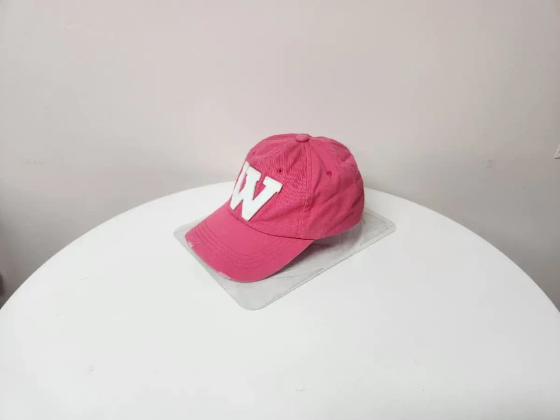 모자)핑크 W패치 빈티지 모자 상품이미지1
