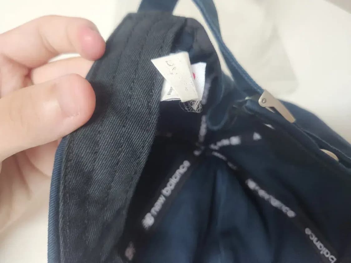 모자)뉴발란스 레드 자수로고 블랙 모자 상품이미지6