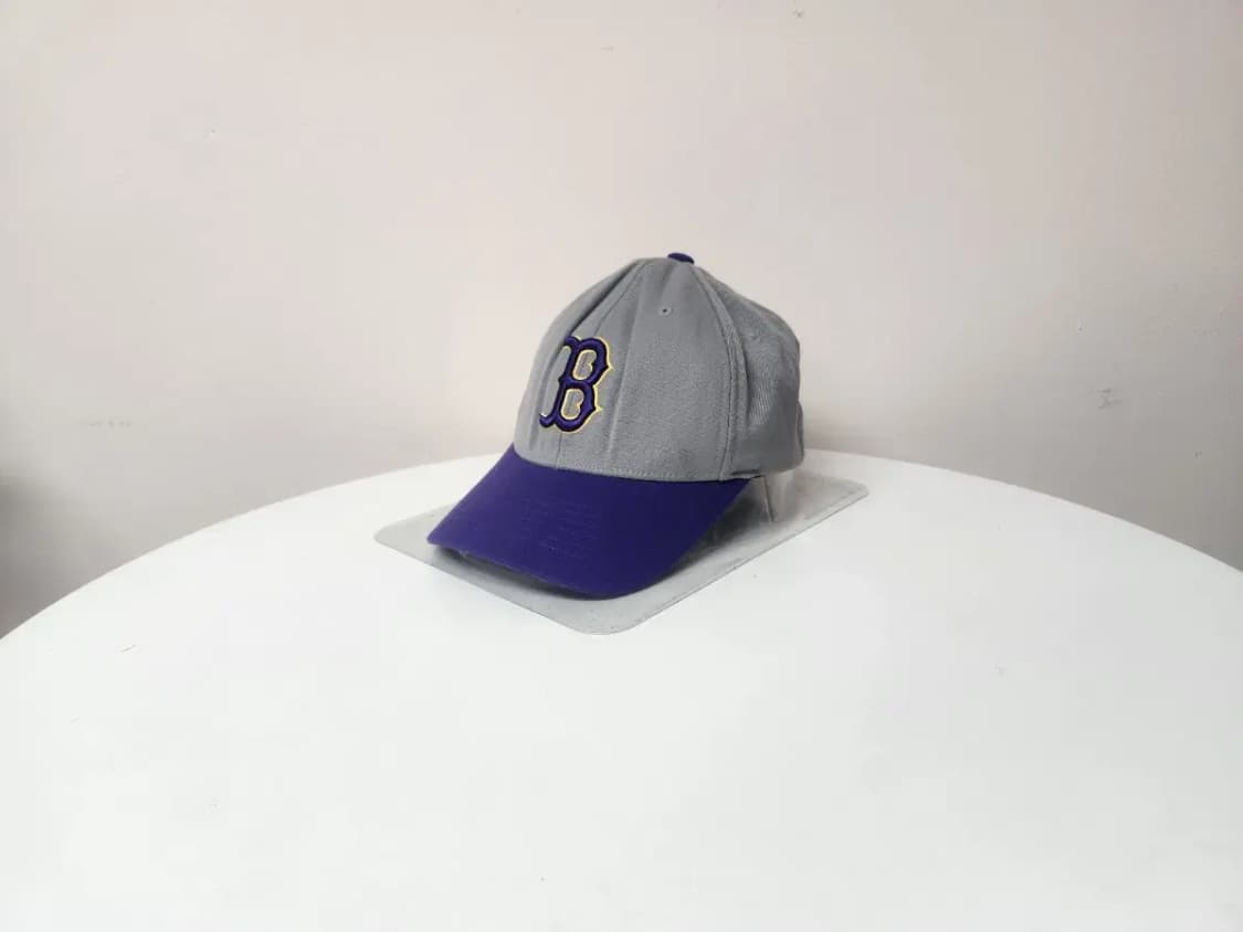 모자)MLB 엠엘비 B로고 배색 뒷밴딩 모자 XS-S 상품이미지1
