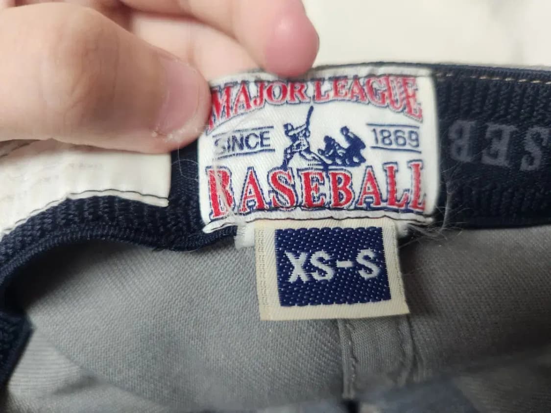 모자)MLB 엠엘비 B로고 배색 뒷밴딩 모자 XS-S 상품이미지6
