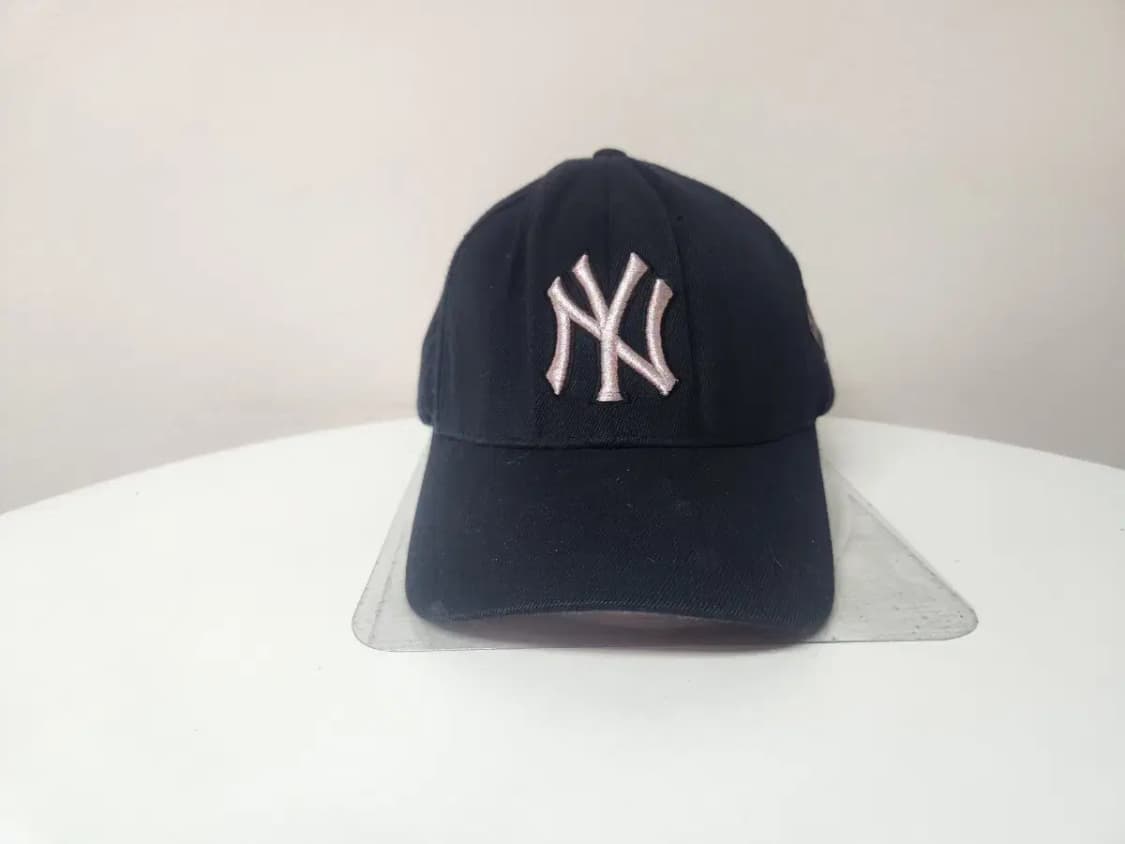모자)MLB 엠엘비 뉴욕양키즈 연핑크 자수 로고 모자 상품이미지2