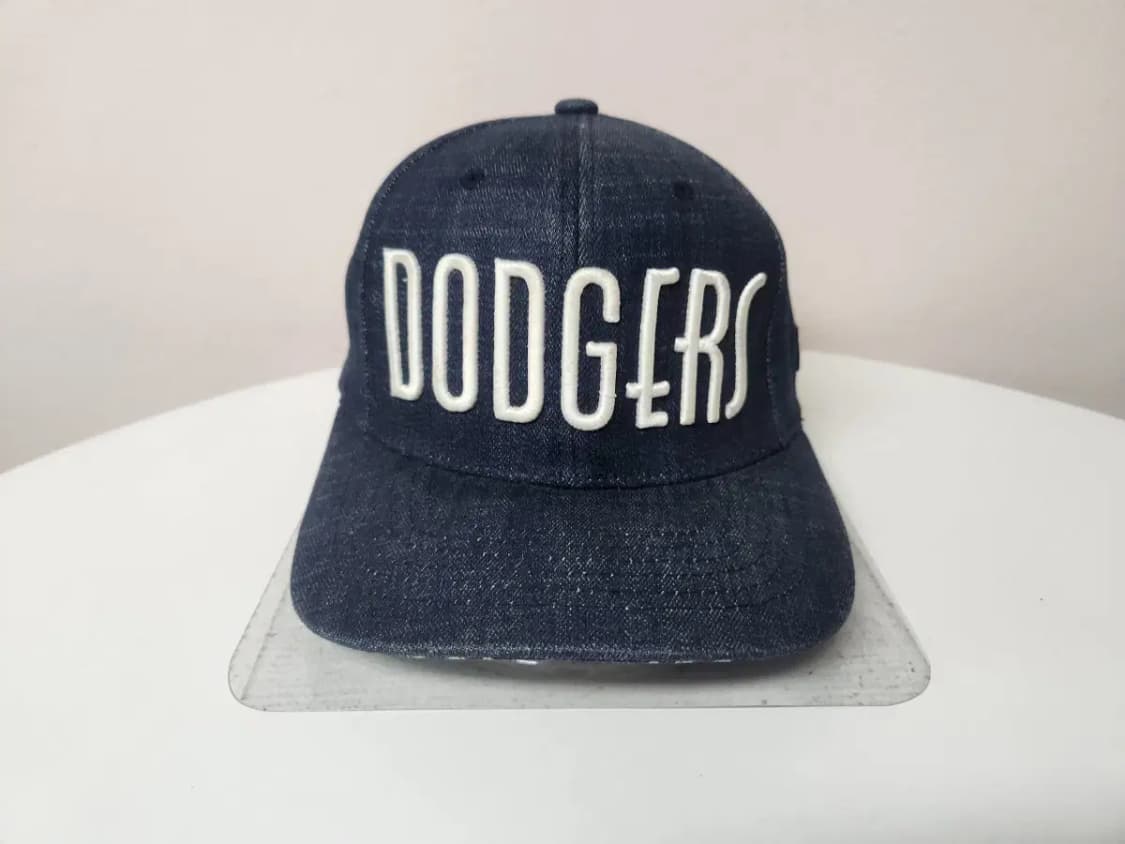 모자)MLB 엠엘비 다저스 데님 스냅백 상품이미지2