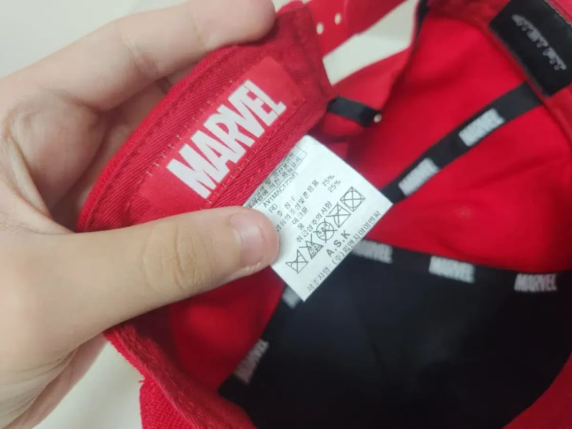 모자)마블 레드 스냅백 상품이미지6