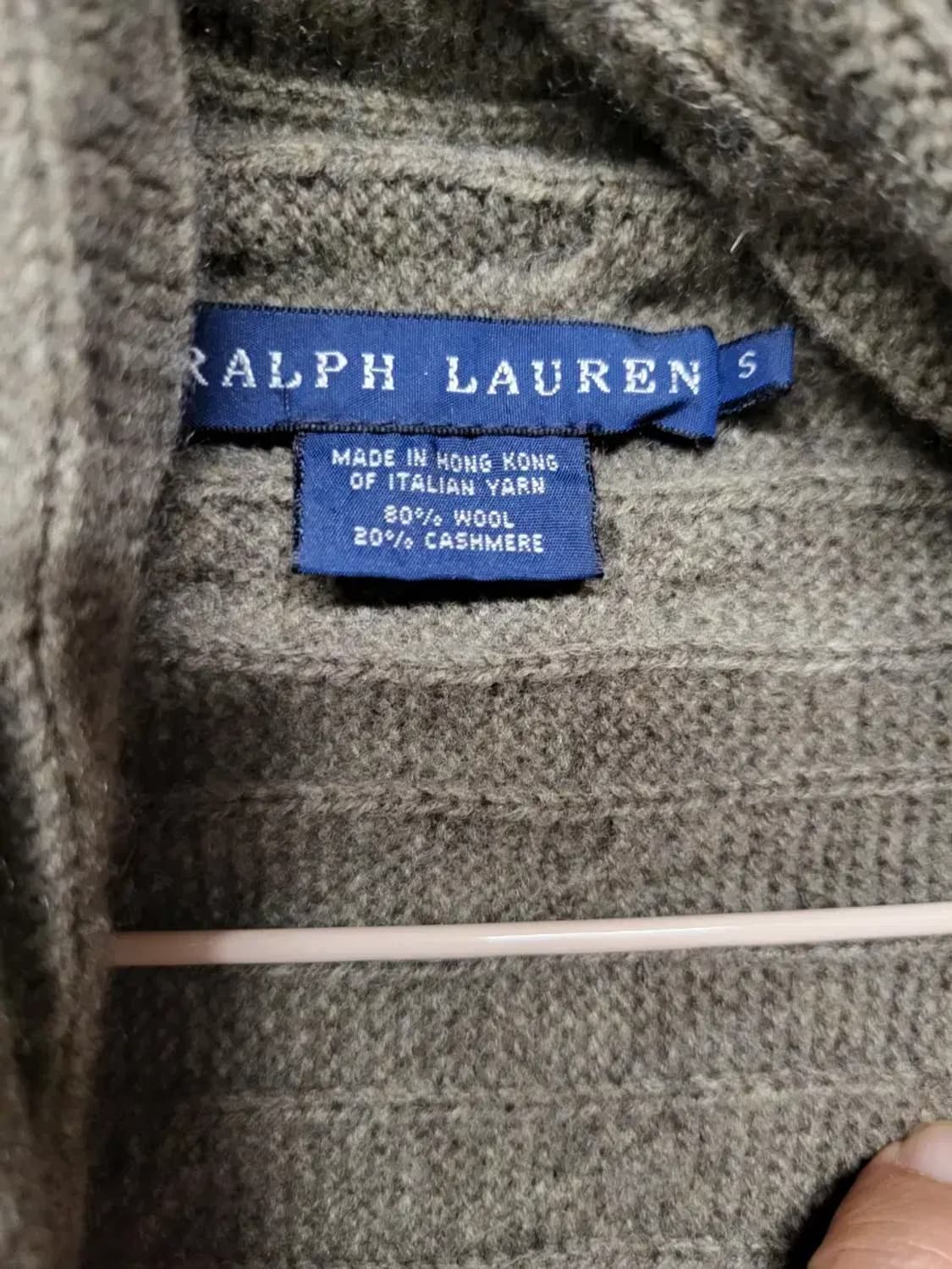 폴로 S 케이블 니트 가디건,실측 47-90 상품이미지2