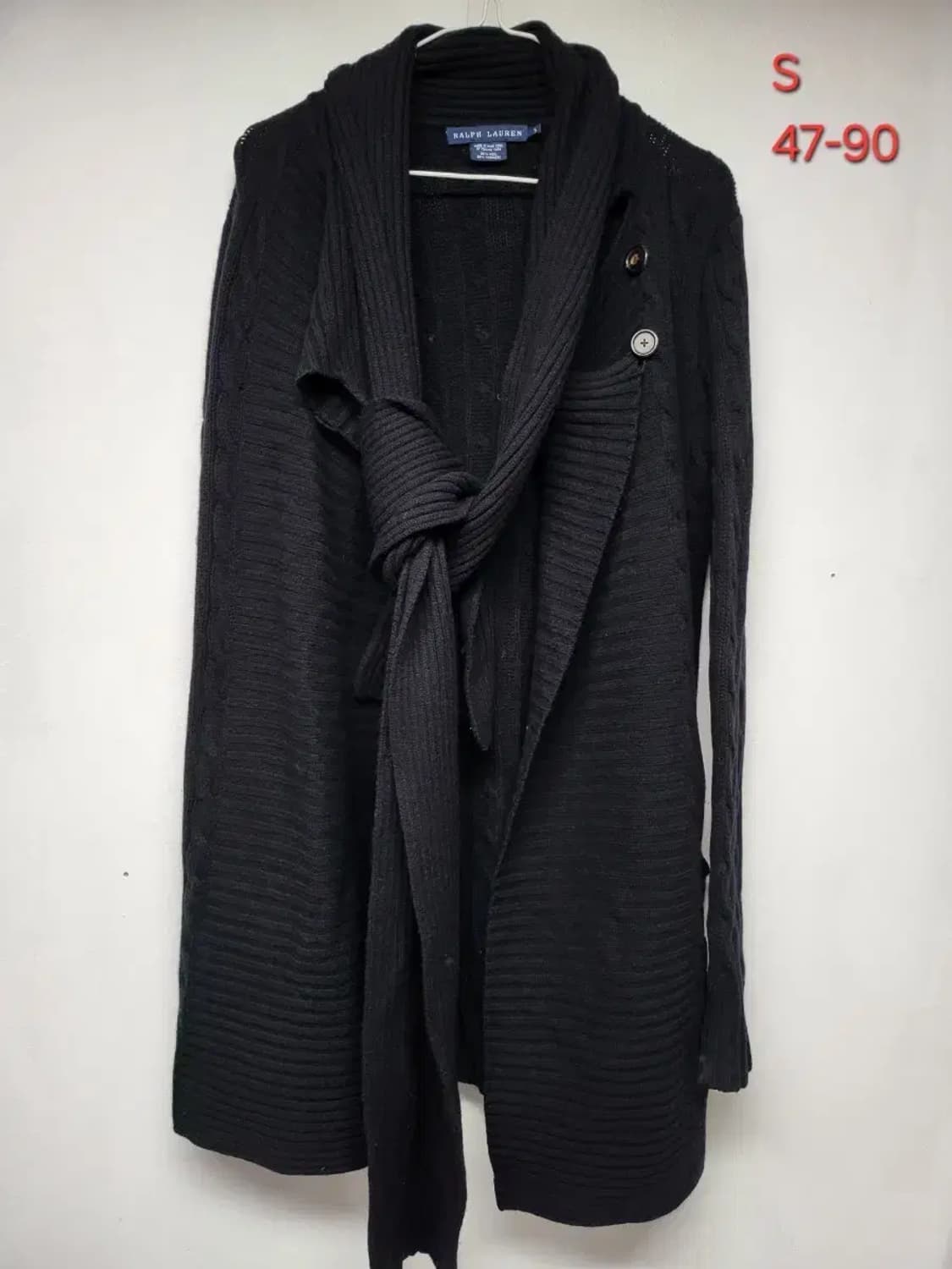 폴로 S 케이블 니트 가디건,실측47-90 상품이미지1