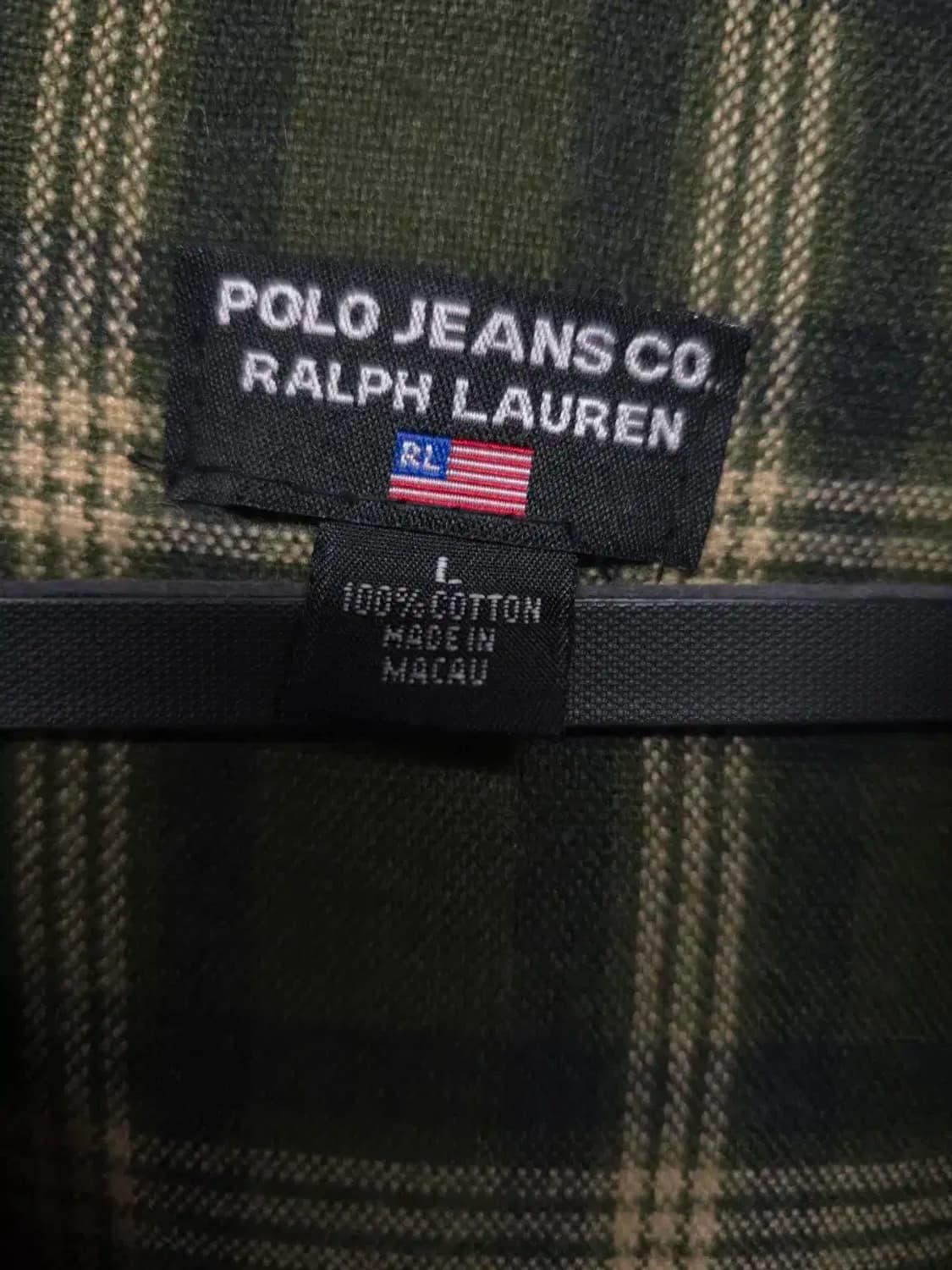 폴로진스 랄프로렌 블랙 코듀로이 후드 자켓 L,실측64-80 상품이미지2