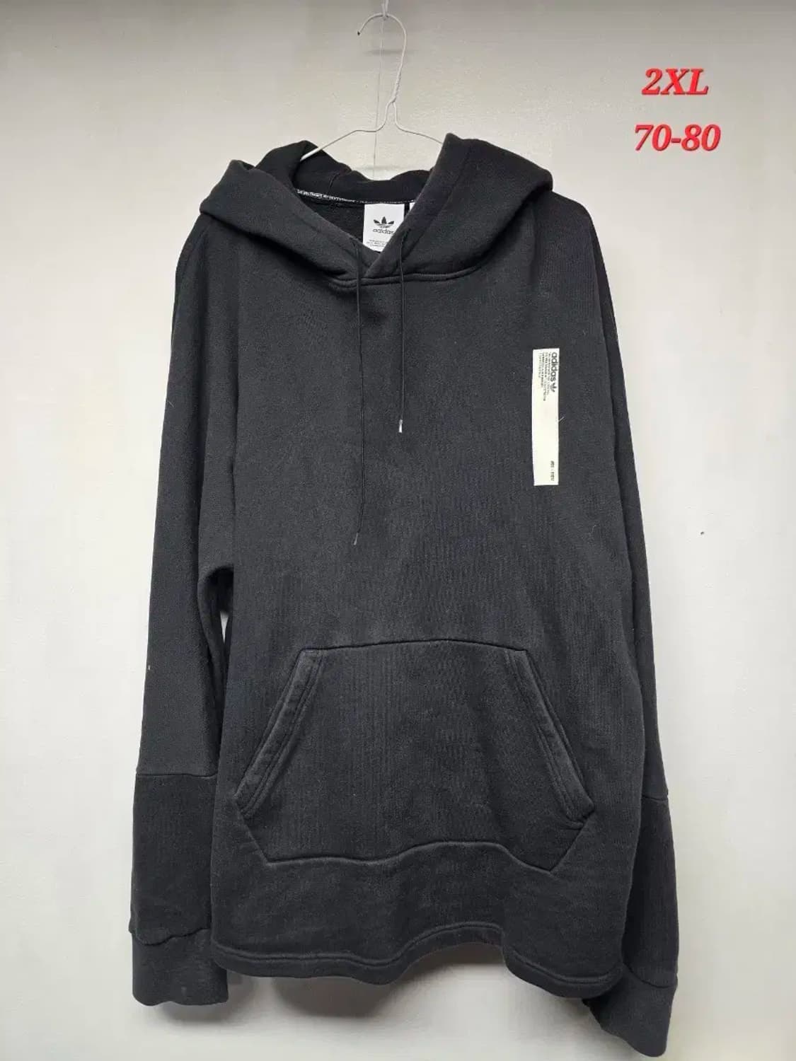아지다스 2XL 후드티,실측70-80 상품이미지1