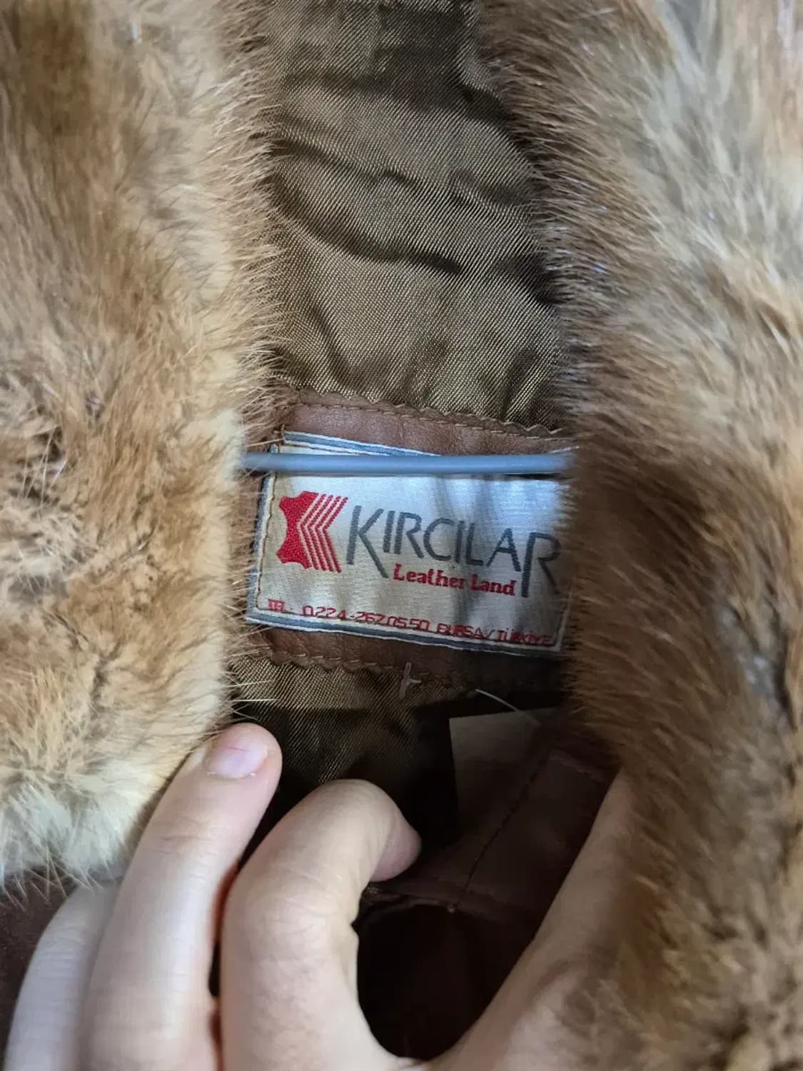 브라운 가죽 밍크 퍼 코트 61-81 상품이미지2