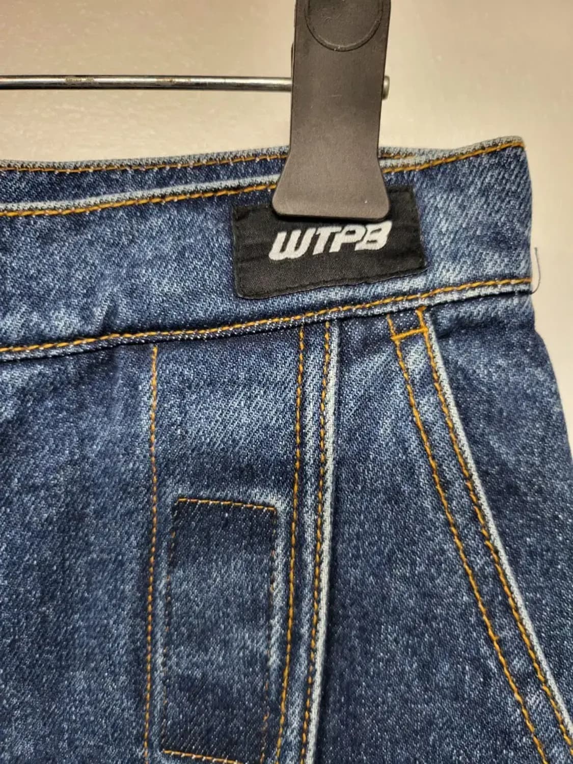 푸쉬버튼 데님 롱스커트S 상품이미지3