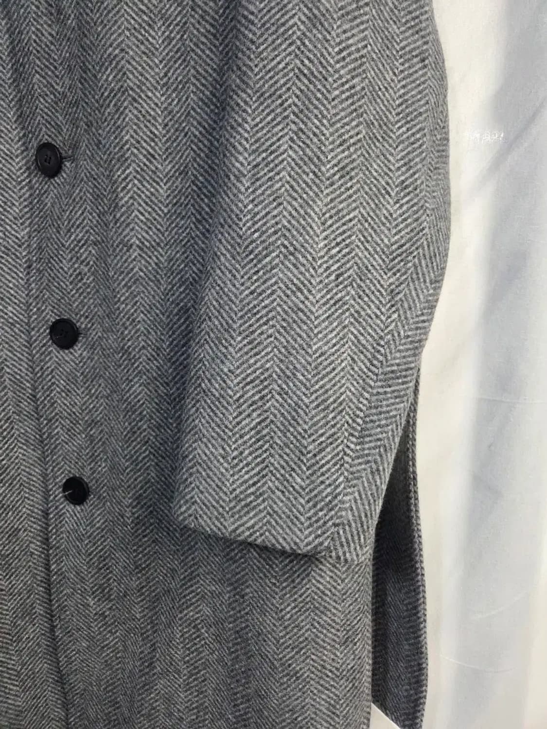 솔리드옴므 헤링본 벨티드 발마칸코트 46사이즈, 70-120 상품이미지5