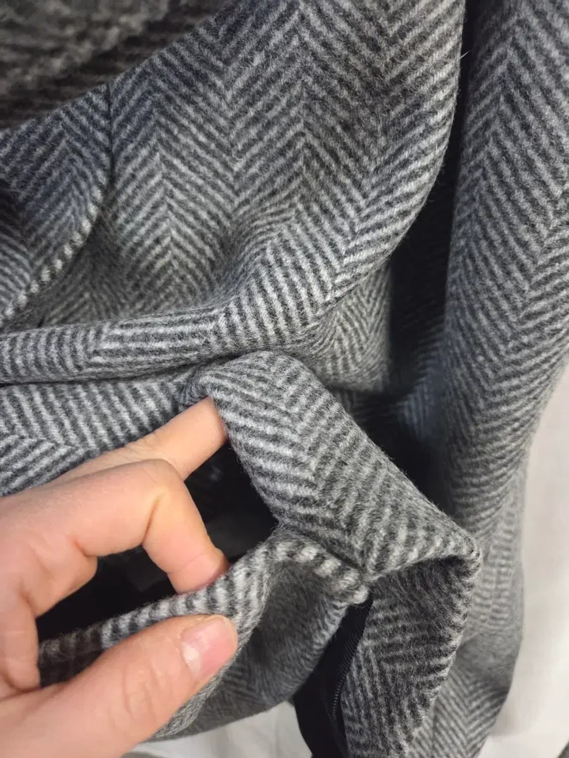 솔리드옴므 헤링본 벨티드 발마칸코트 46사이즈, 70-120 상품이미지7