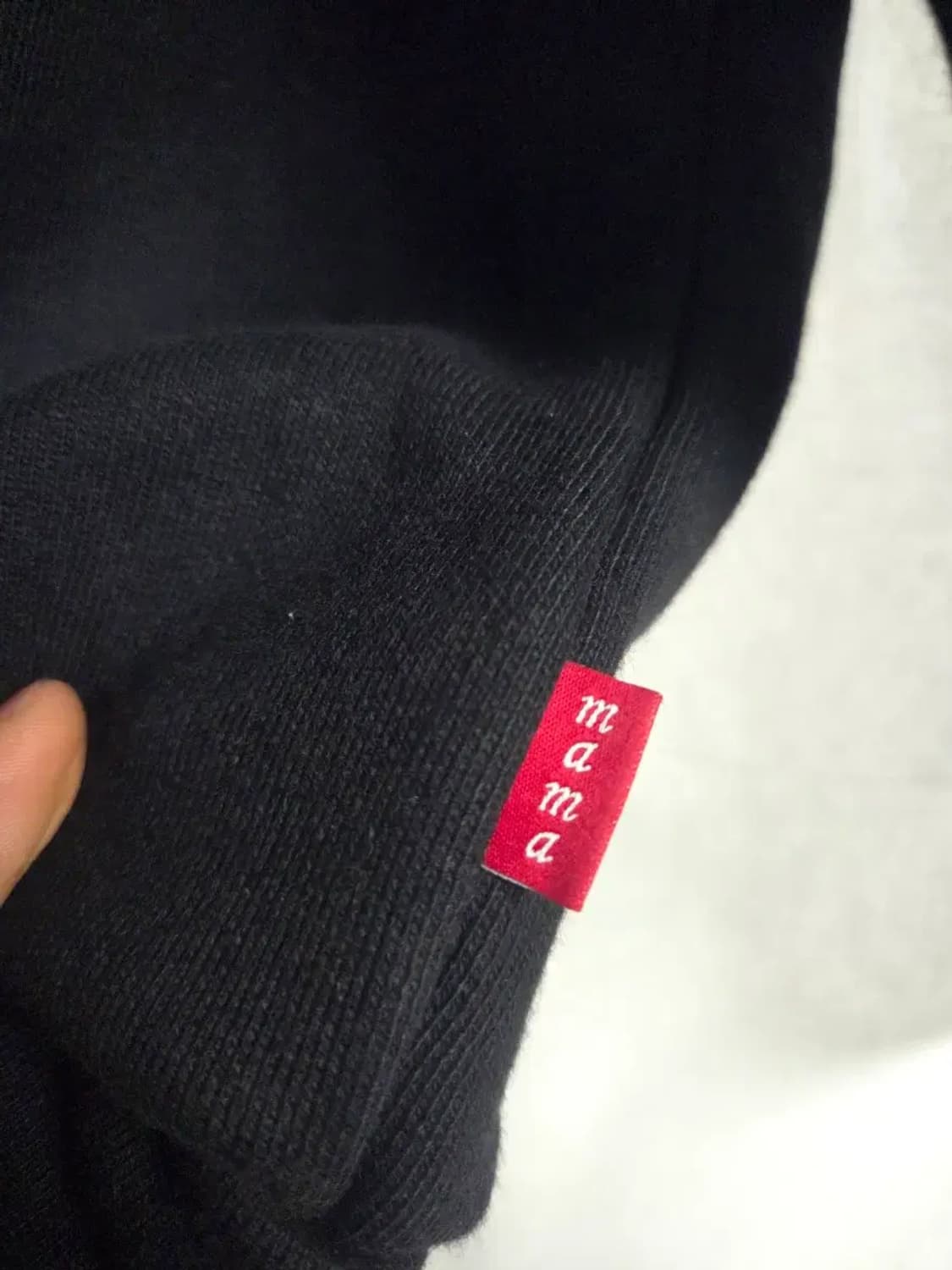 페이크마마 문 로고 언발란스 버클후드 BLACK 상품이미지8