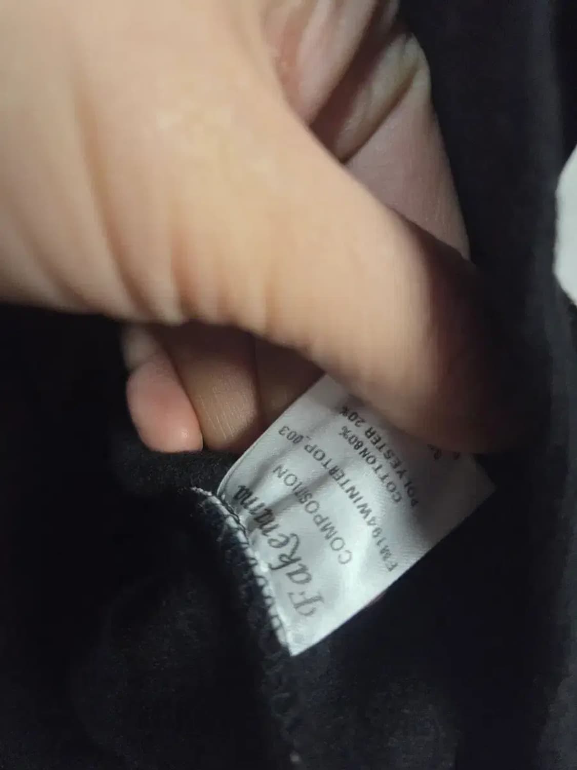 페이크마마 문 로고 언발란스 버클후드 BLACK 상품이미지9