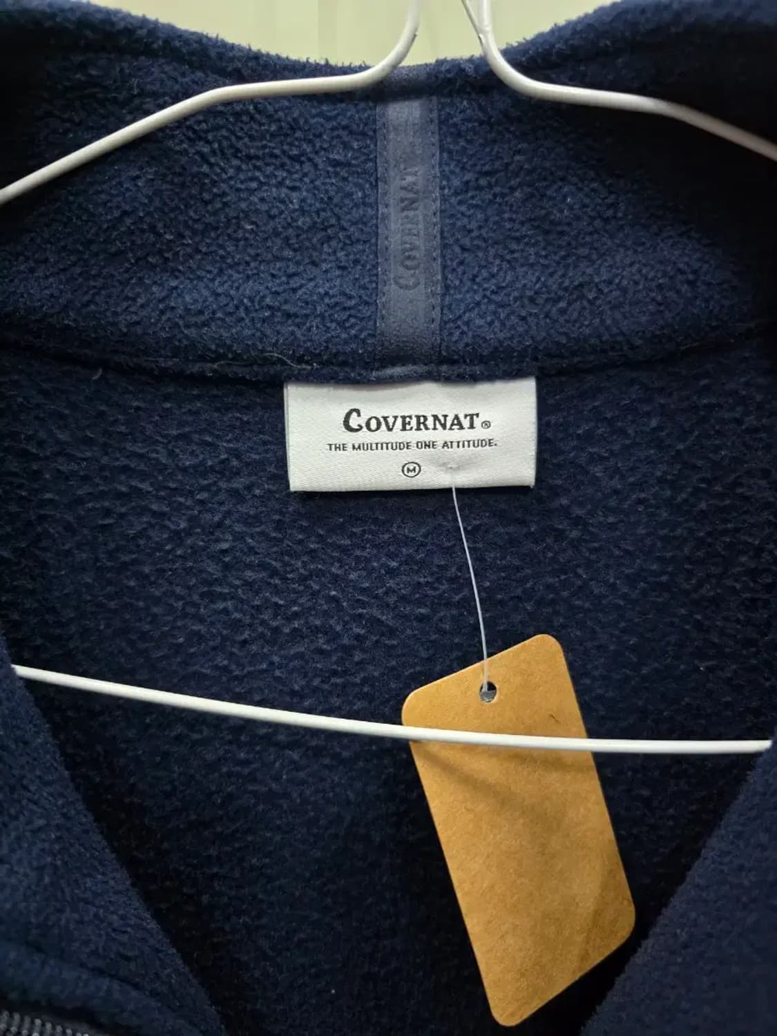 커버낫 네이비 플리스 집업 M 상품이미지2