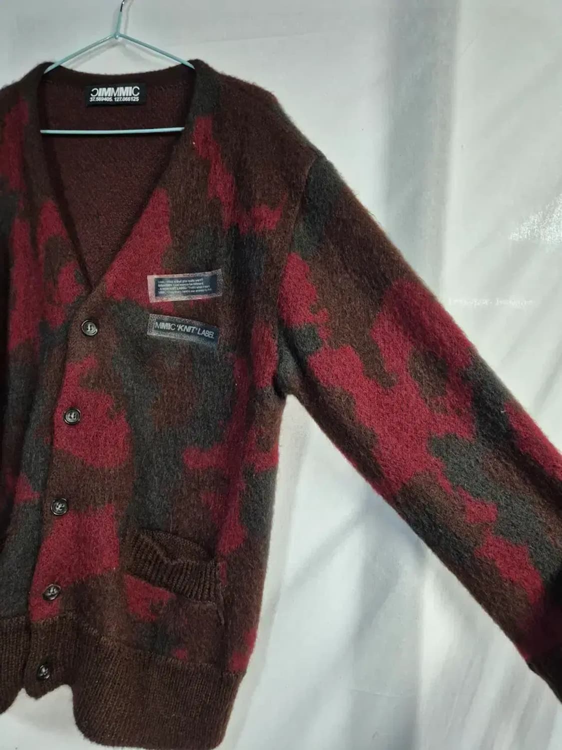 MMIC 모헤어 울 가디건 M 62-73 상품이미지3