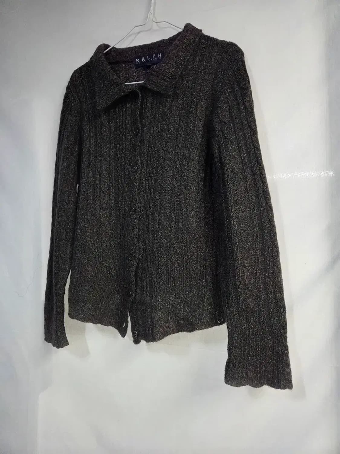 빈티지 랄프로렌 꽈배기 니트 가디건 51-58, 90년 일경물산 상품이미지3