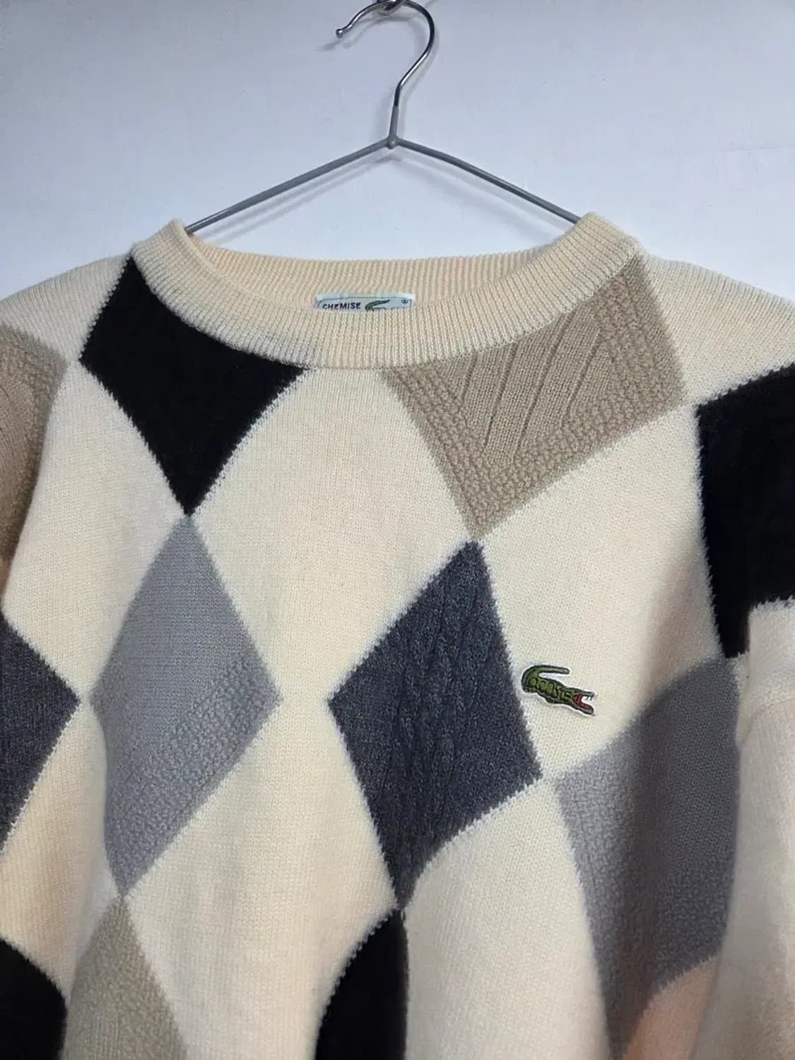 라코스테 캐시미어 아가일 니트 57-63 상품이미지2