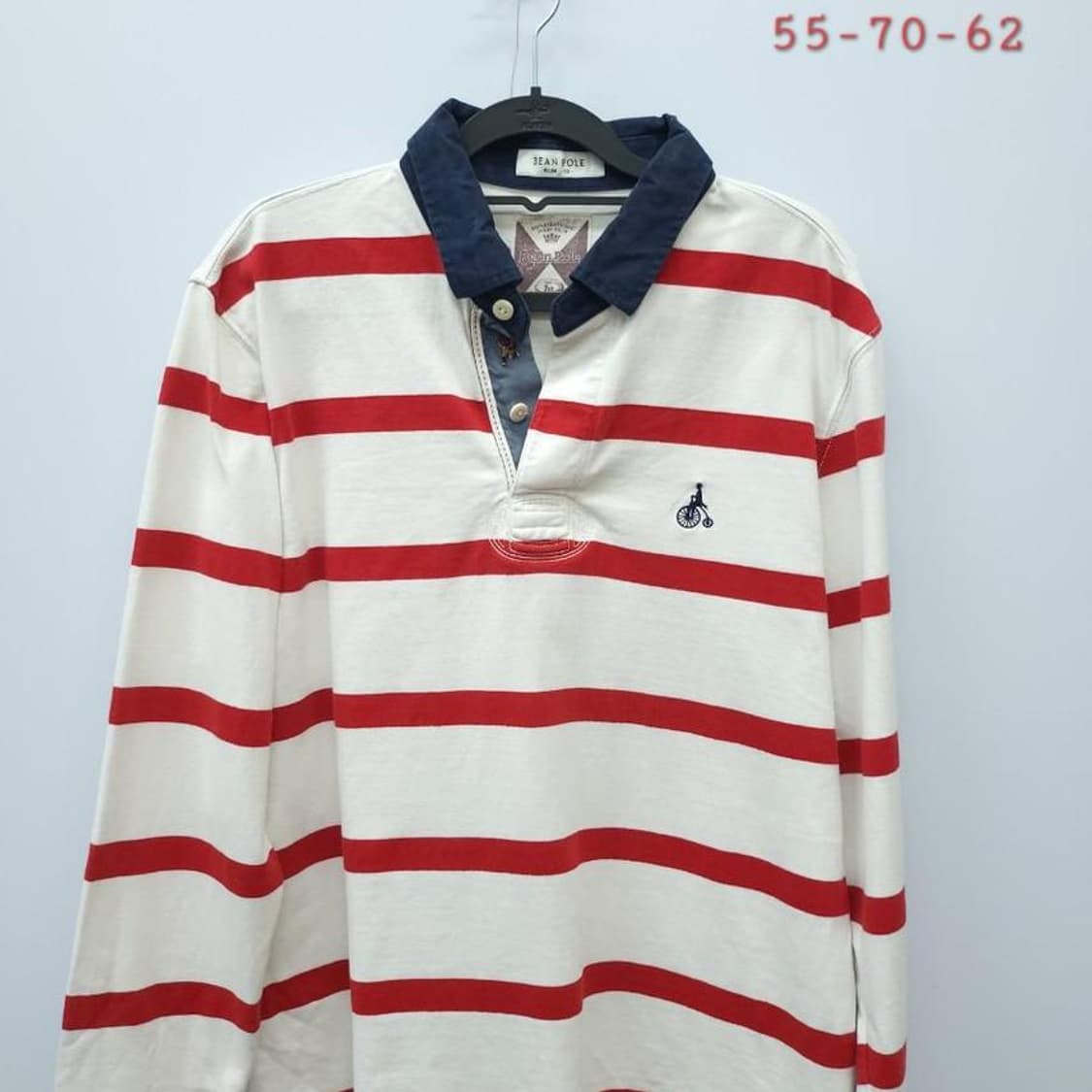 빈폴 XL 105 심플핏 카라 긴팔티셔츠, 미세꿰멤,실 상품이미지1